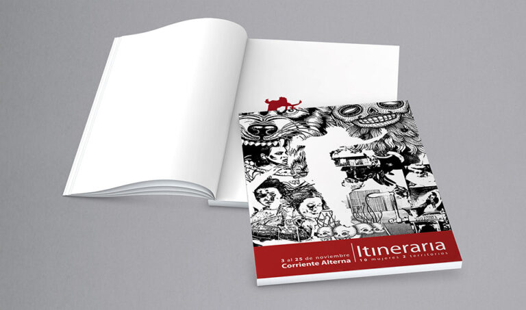 Página portfolio de identidad corporativa y diseño editorial para 'Itineraria'