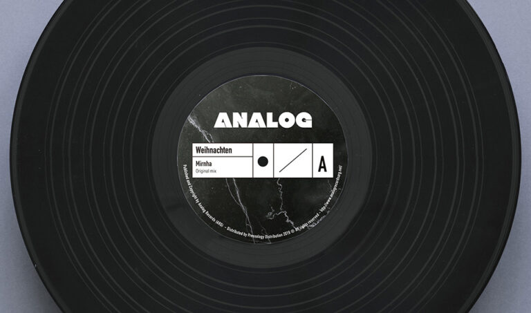 Página portfolio de branding y diseño gráfico de vinilo para 'Analog Records ARG'